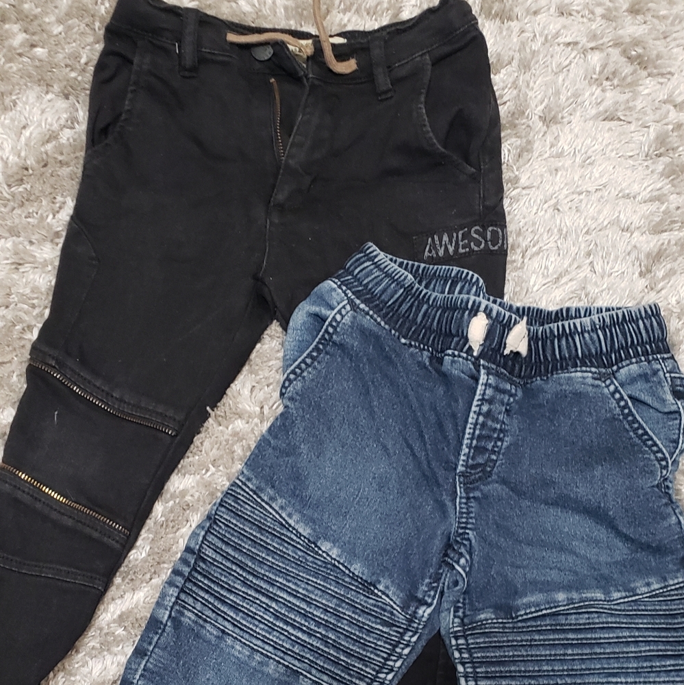 Two stretchy jeans